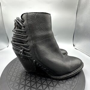 Dolce Vita Wedge Bootie Women 6.5 Black‎